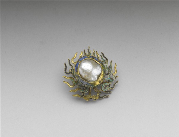 銀鍍金火焰結子