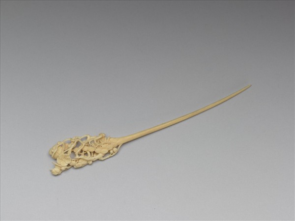 松竹梅三友象牙簪