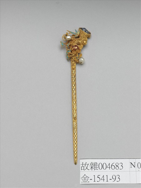 金纍絲四君子簪