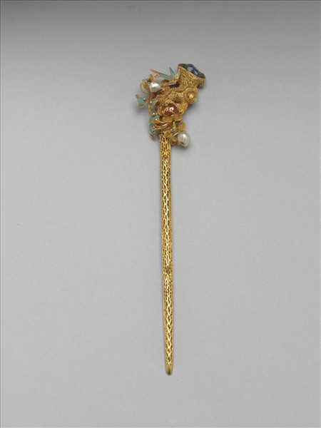 金纍絲四君子簪