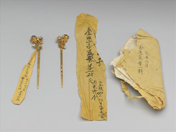 金纍絲四君子簪