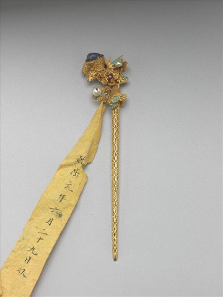 金纍絲四君子簪