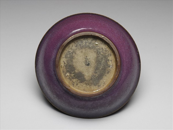 鈞窯 葡萄紫釉盤