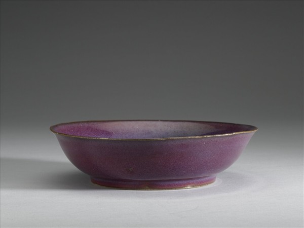 鈞窯 葡萄紫釉盤