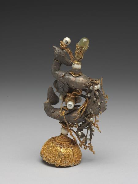 金鑲樺皮鳳冠頂