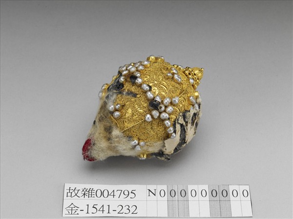 包金鑲米珠回鈕