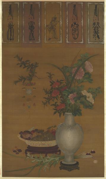 元人天中佳景　軸