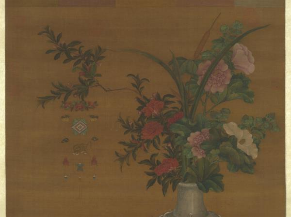 元人天中佳景　軸