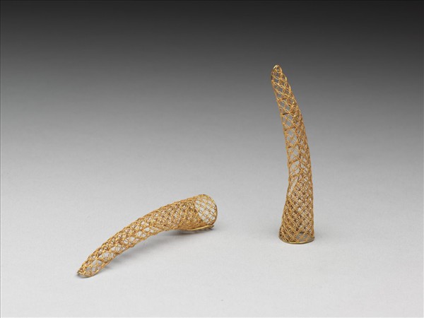 金纍絲雙錢紋指甲套