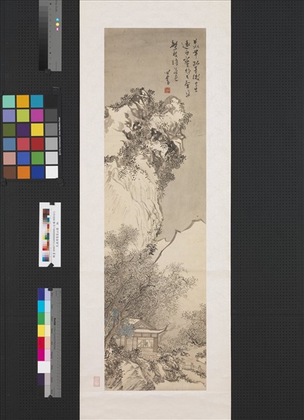 民國溥儒雪山圖　軸