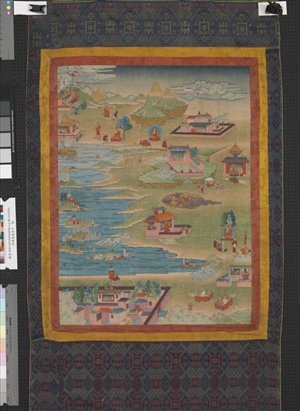 清佛傳圖唐卡　軸