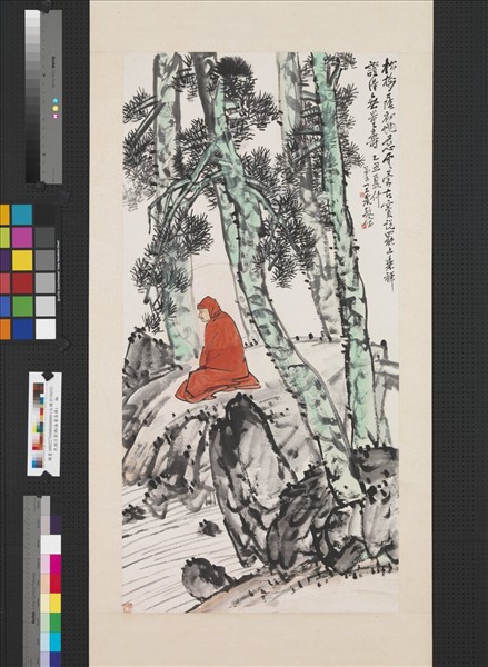 民國王震畫無量壽佛　軸