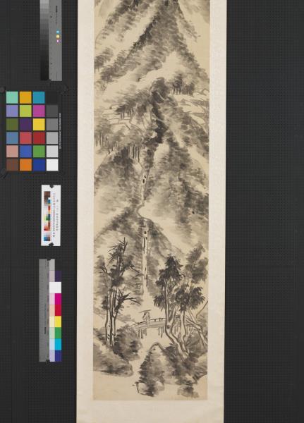 清蒲華山水四屏（三）　軸