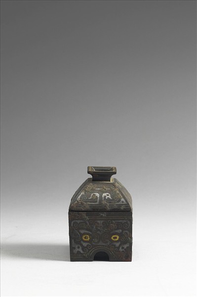 嵌金銀獸面紋方彝