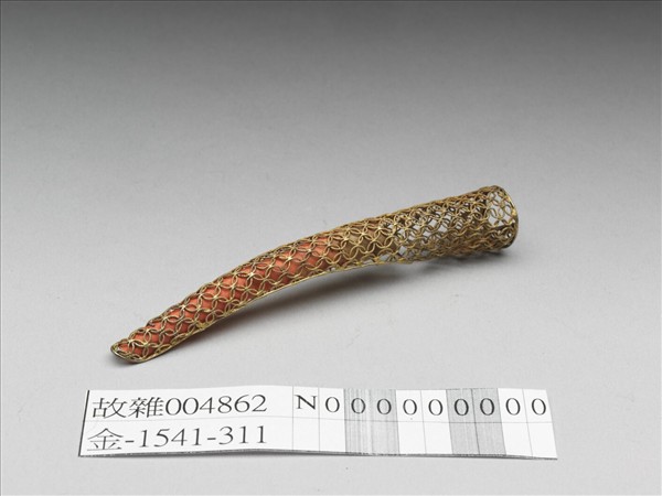 銀鍍金纍絲指甲套