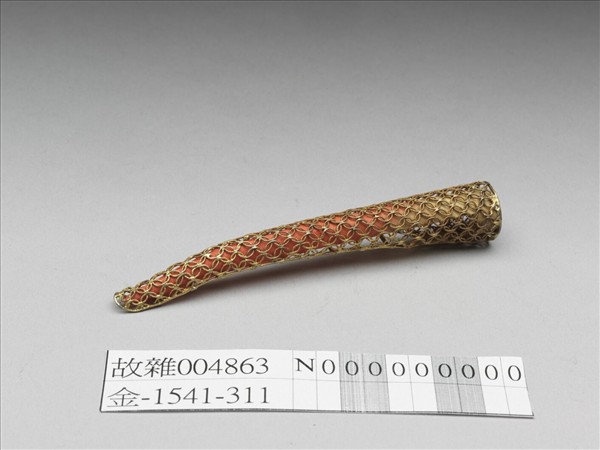 銀鍍金纍絲指甲套