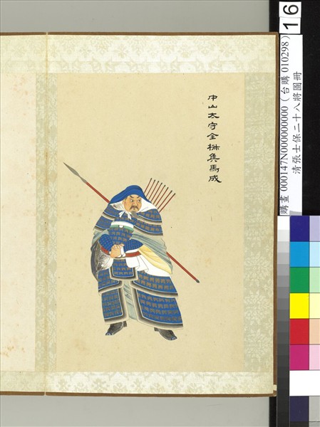 清張士保二十八將圖冊　冊　馬成