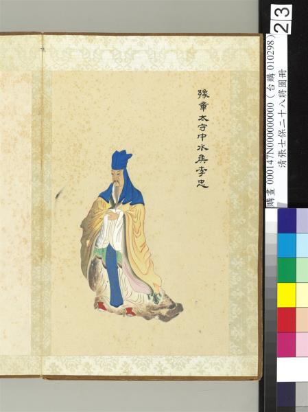 清張士保二十八將圖冊　冊　李忠