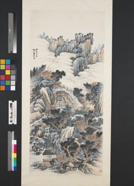 民國蕭愻山水圖　軸