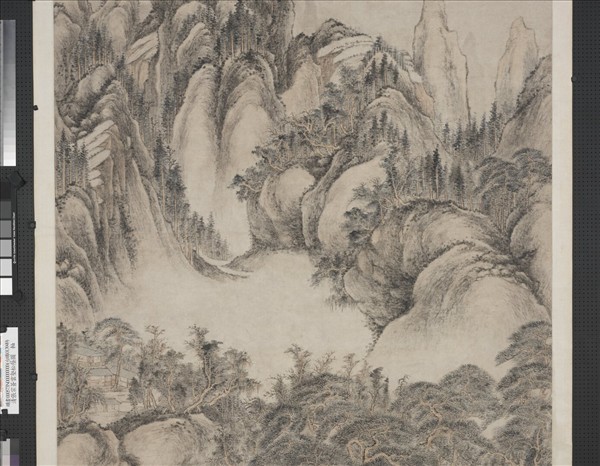 清張宗蒼雲壑松蔭圖　軸