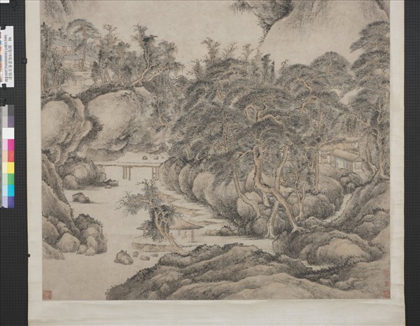 清張宗蒼雲壑松蔭圖　軸