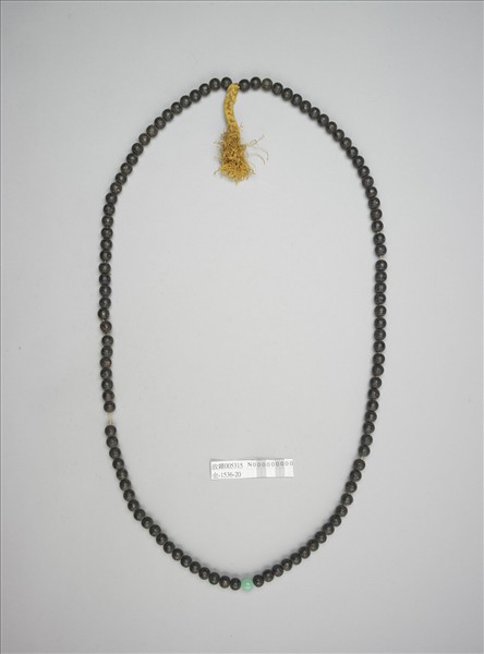 椰子嵌銀絲梵文朝珠身