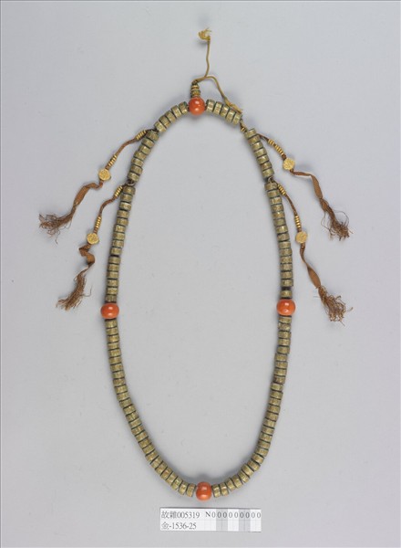 象牙嵌金梵文念珠