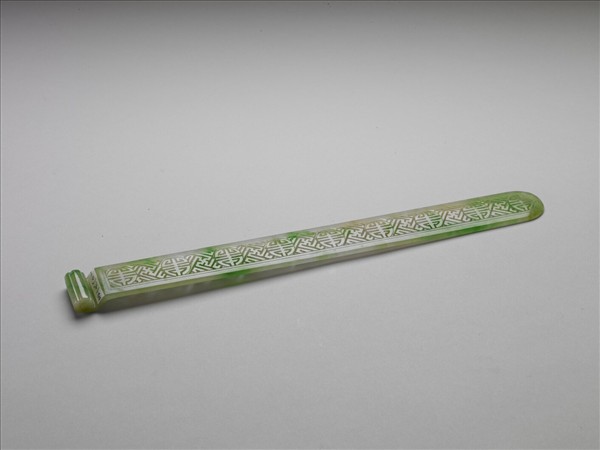 翠玉團壽紋扁方