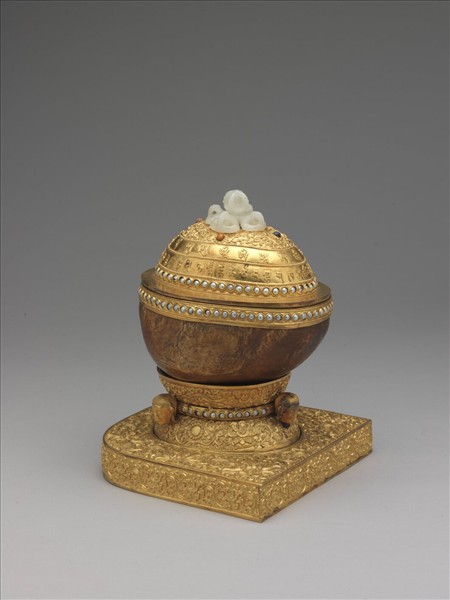 嘎布拉供碗 內繪威羅瓦金剛圖