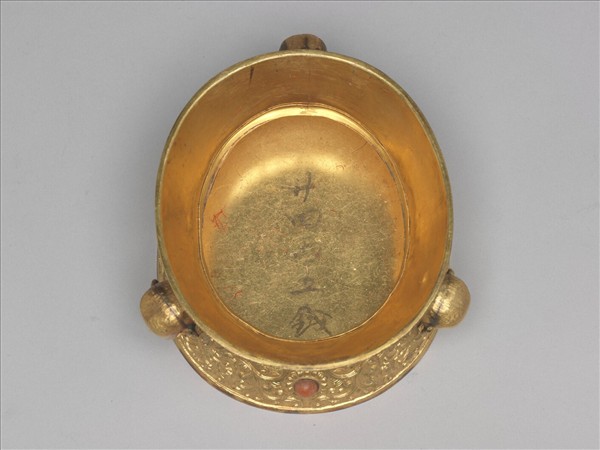 嘎布拉供碗 內繪威羅瓦金剛圖