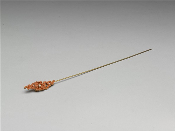 緝珊瑚米珠囍字簪