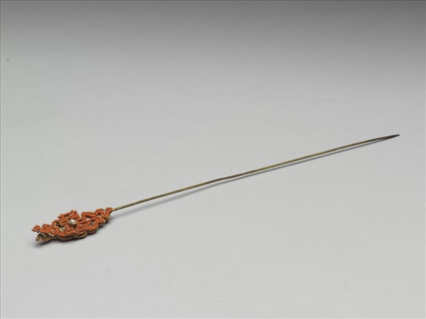 緝珊瑚米珠囍字簪