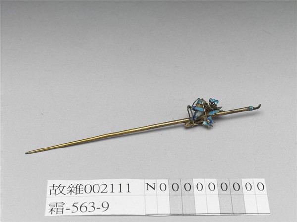 燒藍花蟲耳挖簮