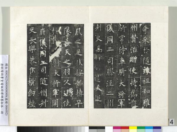 唐歐陽詢書皇甫誕府君碑墨拓本　冊