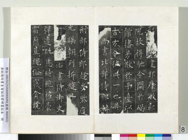 唐歐陽詢書皇甫誕府君碑墨拓本　冊