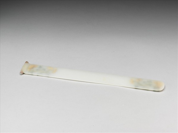 玉嵌珠翠碧璽扁方