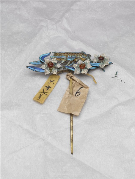 嵌米珠水仙盆花簪