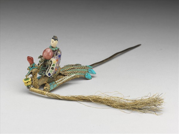 銀鍍金麻姑獻壽步搖