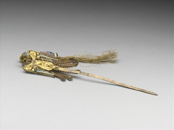 銀鍍金麻姑獻壽步搖