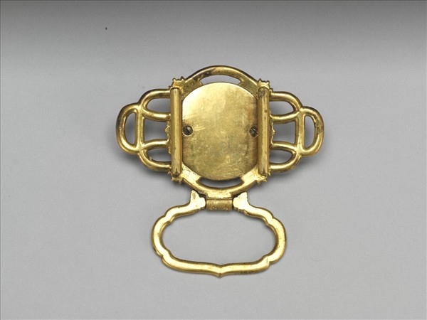 西洋內填琺瑯嵌錶帶頭及帶版