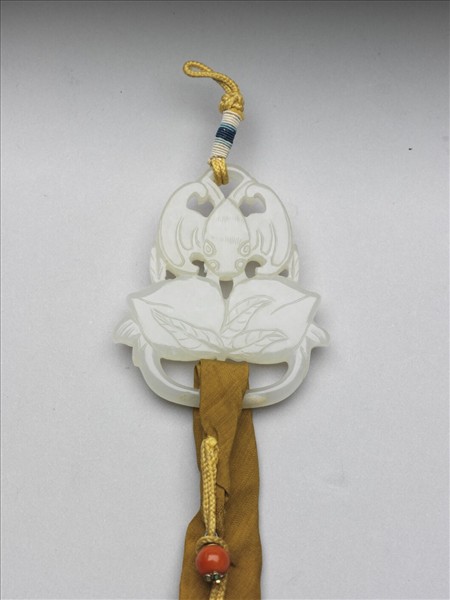 秋香綢繡牡丹如意綵帨