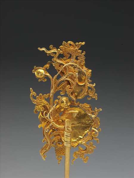 金纍絲嵌琺瑯花簪