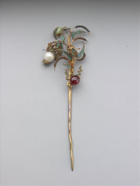 鍍金五穀豐登簪