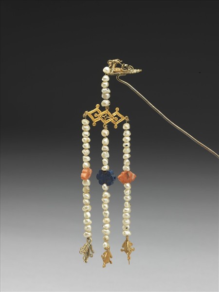 金纍絲鳳頭流蘇簪