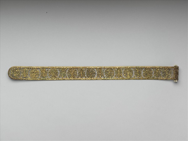 鍍金點翠福壽扁方