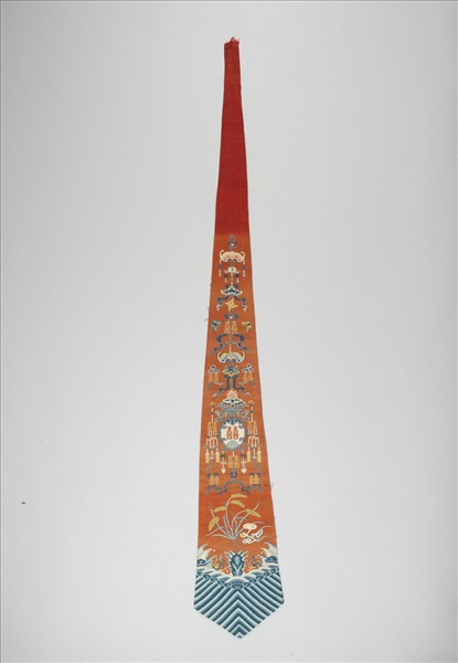 緙絲吉慶萬福五縠豐登囍字綵帨