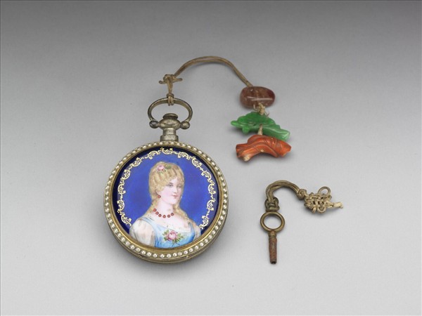 畫琺瑯西洋仕女懷錶