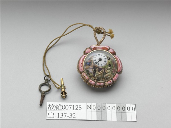 畫琺瑯玫瑰花式懷錶