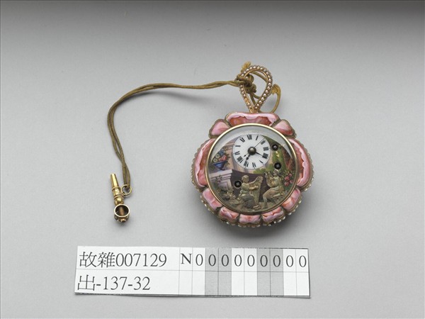 畫琺瑯玫瑰花式懷錶