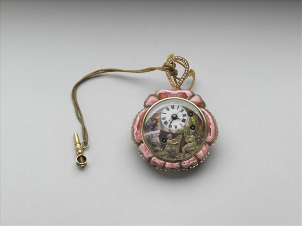 畫琺瑯玫瑰花式懷錶